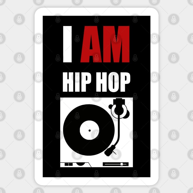 I AM HIP HOP - TURNTABLE Sticker by DodgertonSkillhause